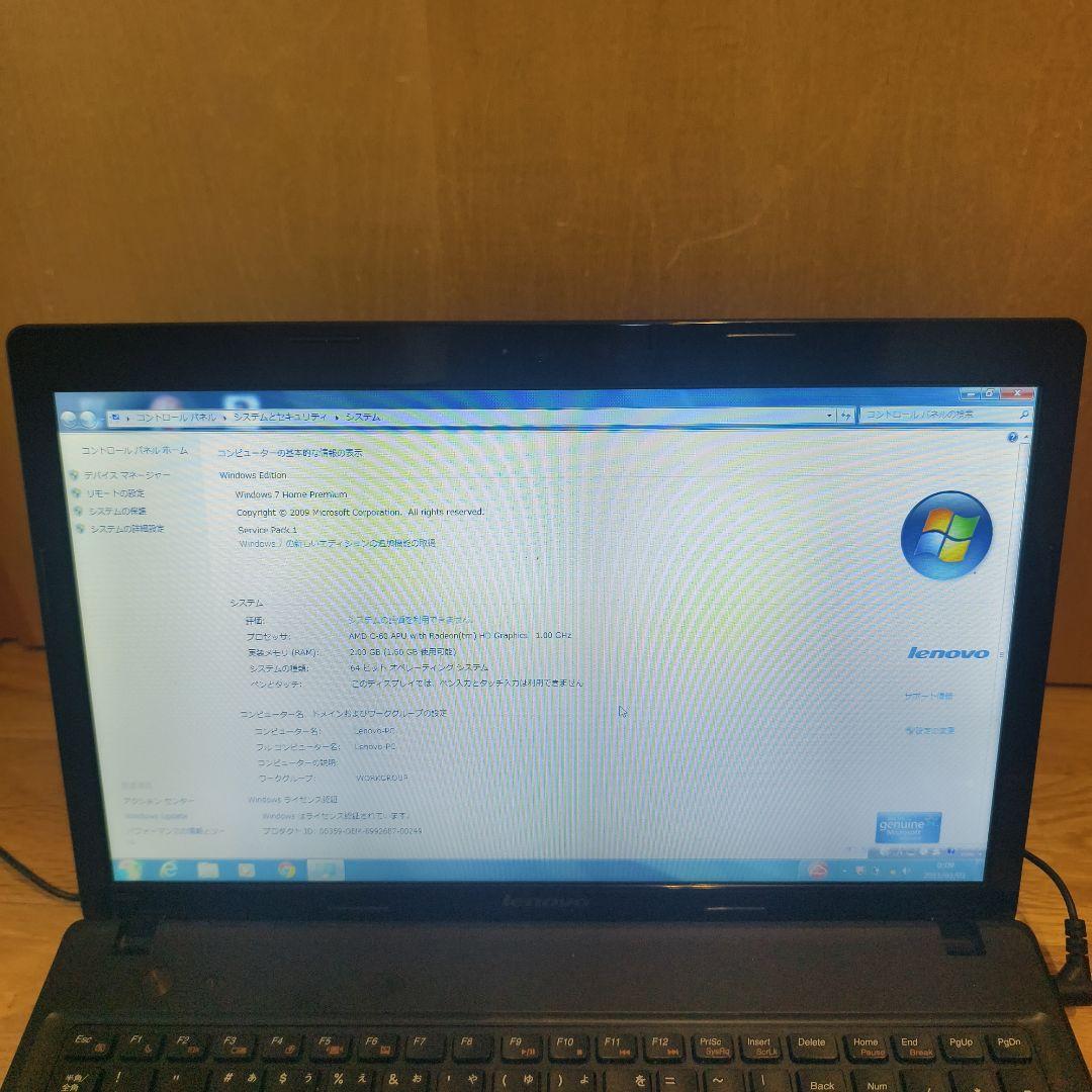 ⭐️動作OK・純正リカバリ済み⭐️ Lenovo G585 ノートパソコン