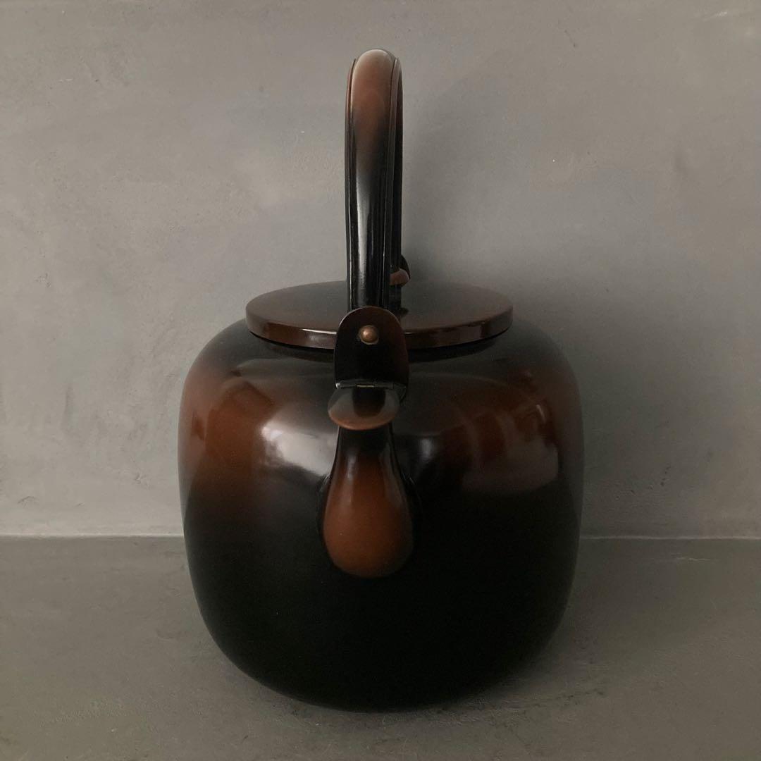 茶道具 高級 御水注 腰黒 口蓋付