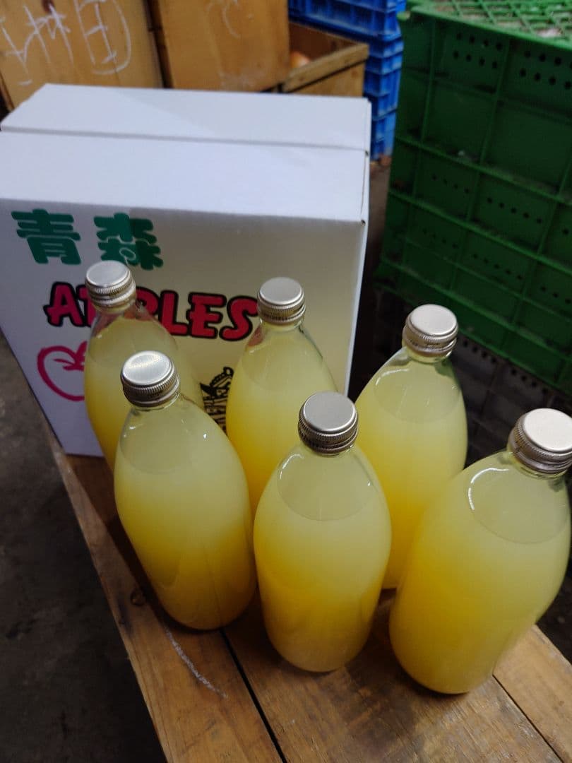 青森りんご　サンつがる100％　りんごジュース　1L12本入り　送料込み