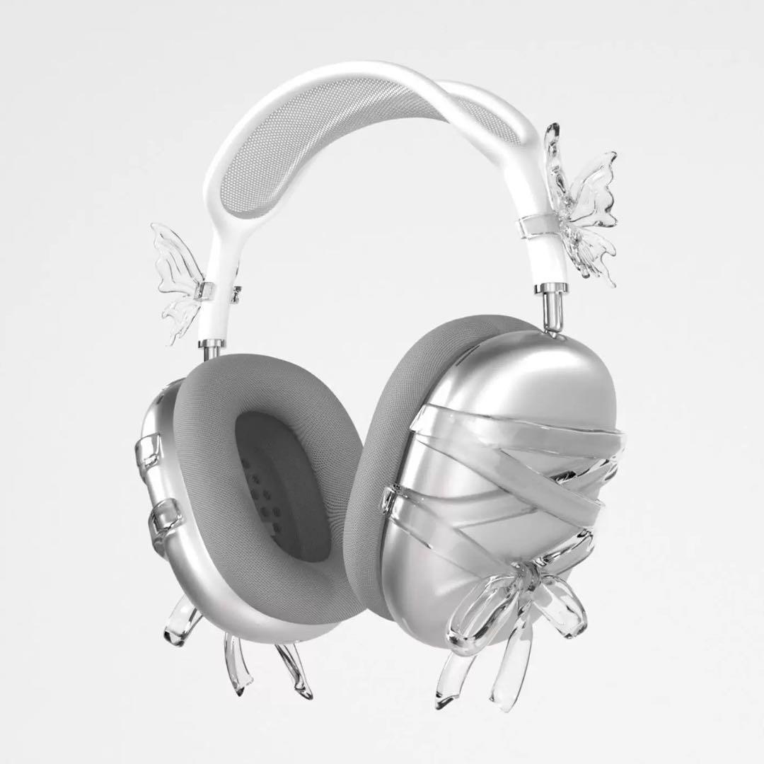 AirPods MAX アクセサリー ケース カバー レースアップクリアリボン