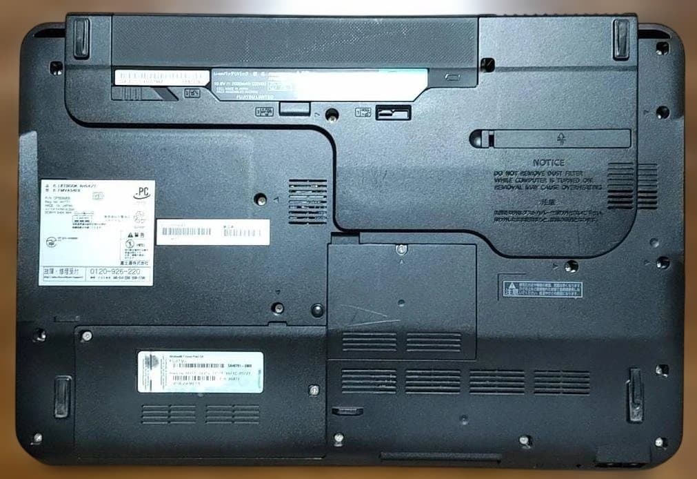 Windowsノート本体 FMV LIFEBOOK AH54/E Core i3 SSD MEM16GB