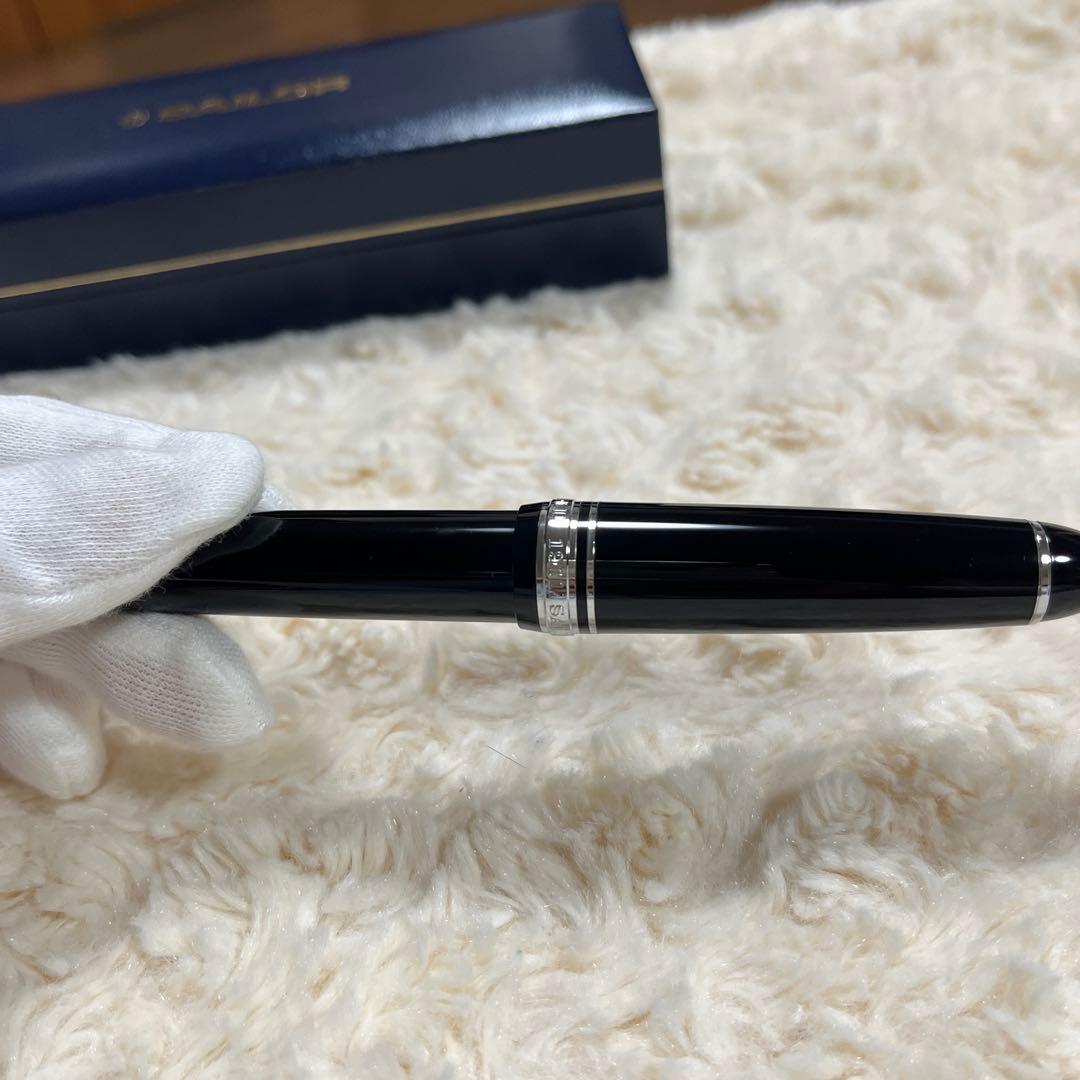【美品】セーラー万年筆 プロフィット21 銀 M（中字）21金 コンバーター付