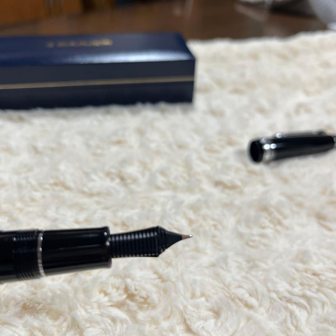 【美品】セーラー万年筆 プロフィット21 銀 M（中字）21金 コンバーター付