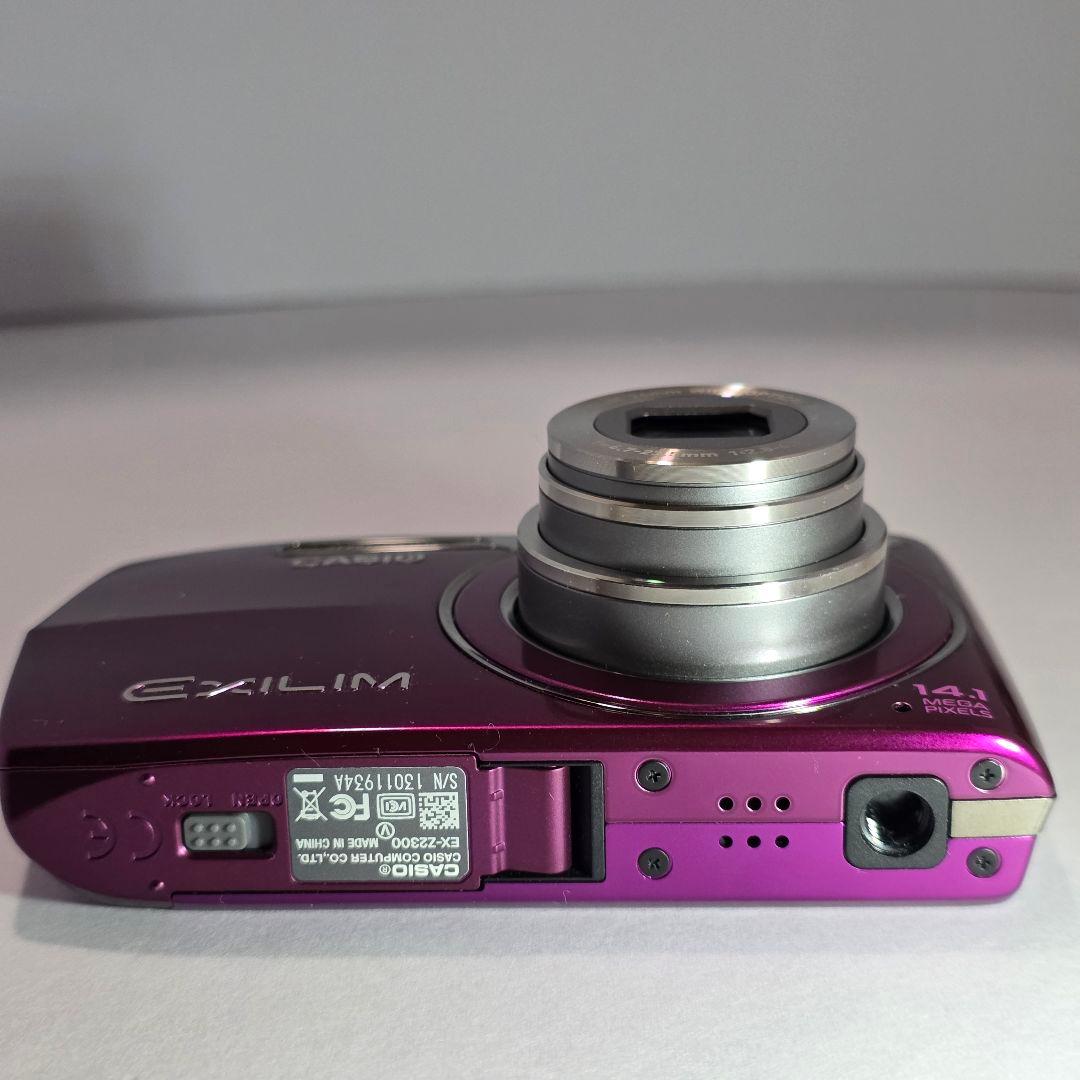 【美品】デジカメ CASIO EX-Z2300 パープル(液晶に一部劣化有)