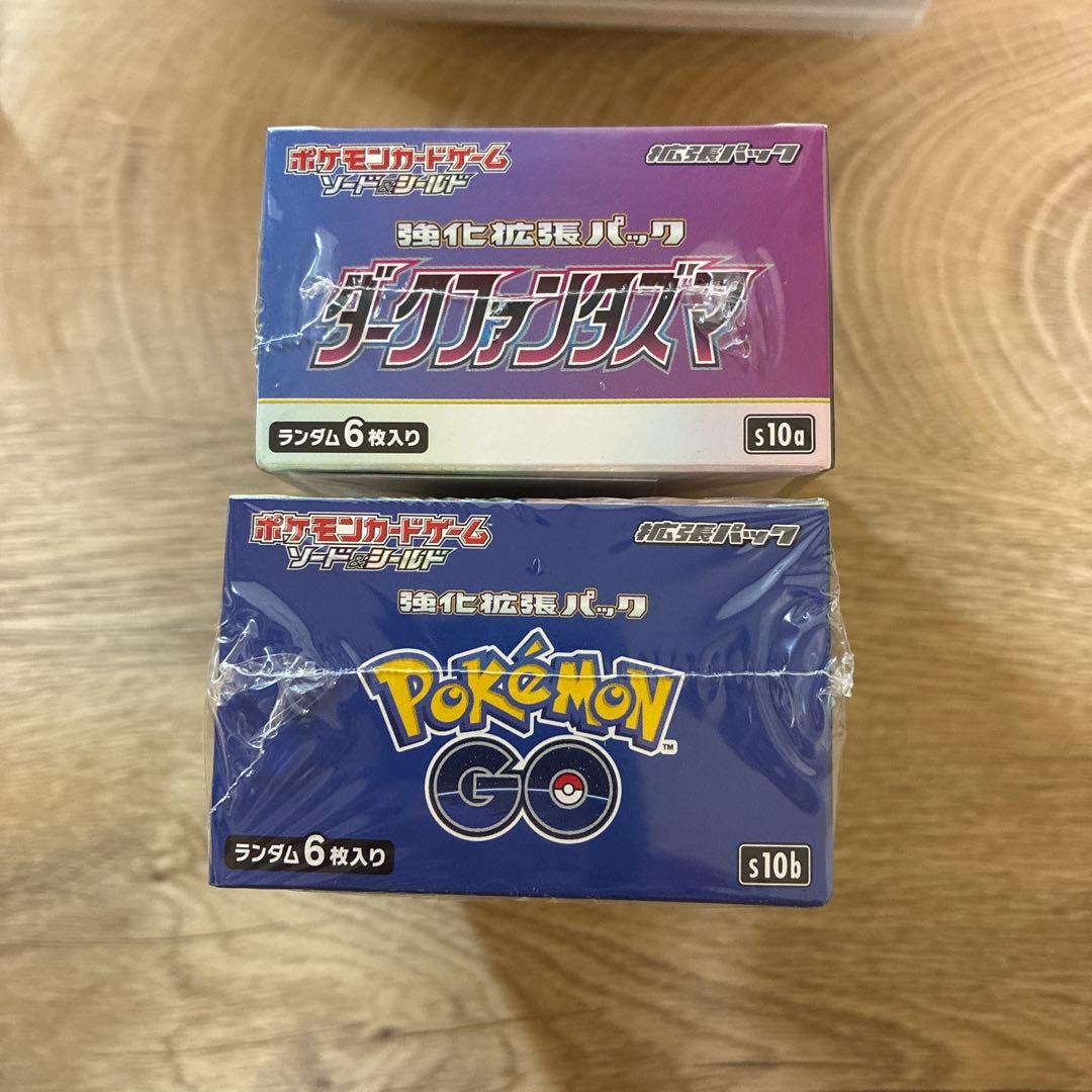 ポケモンGO &ダークファンタズマ　各1box 未開封シュリンク付き