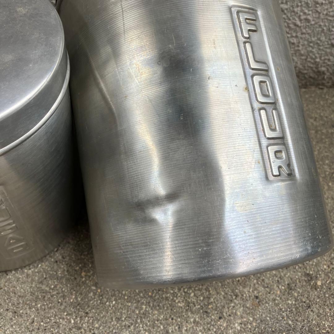 nasco Italy ヴィンテージ アルミ キャニスター セット 缶