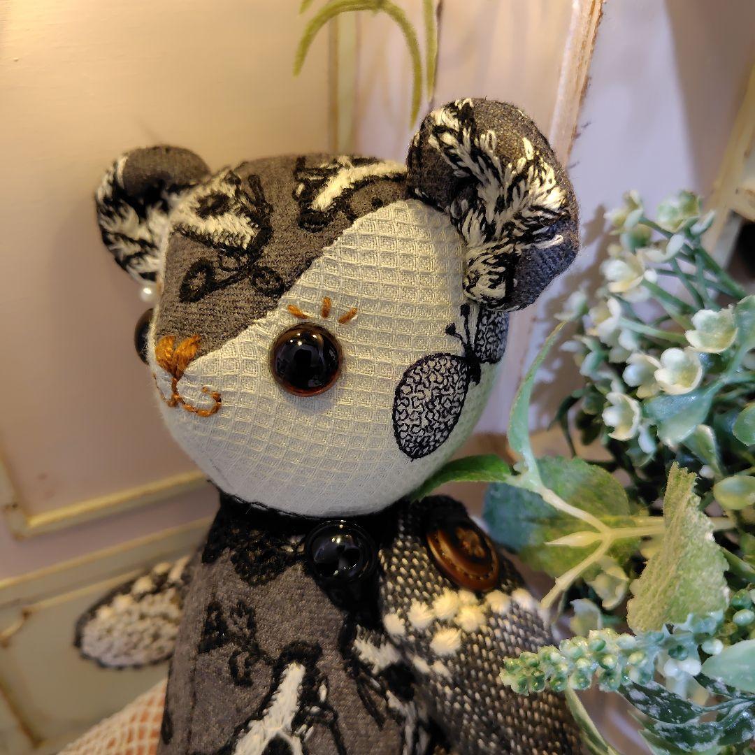 は*こ様 ミナペルホネン＊ハンドメイド＊ぬいぐるみ＊テディベア＊55(オークショ