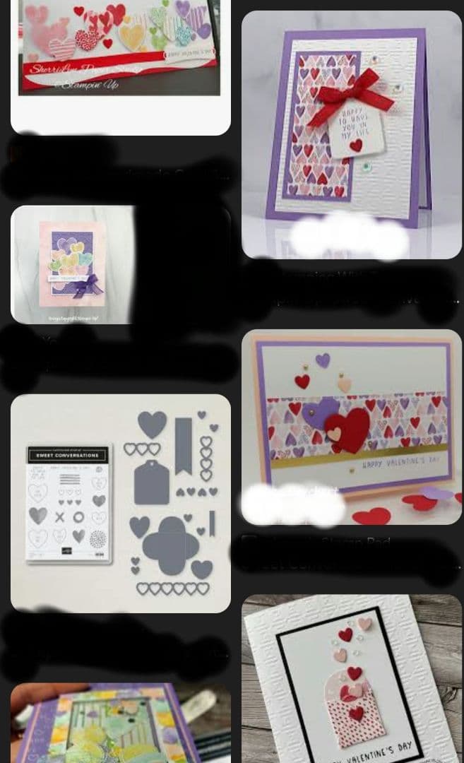 お値下げ！バレンタインにも♡未使用ハートいっぱいスタンプ＆ダイ　スタンピンアップ