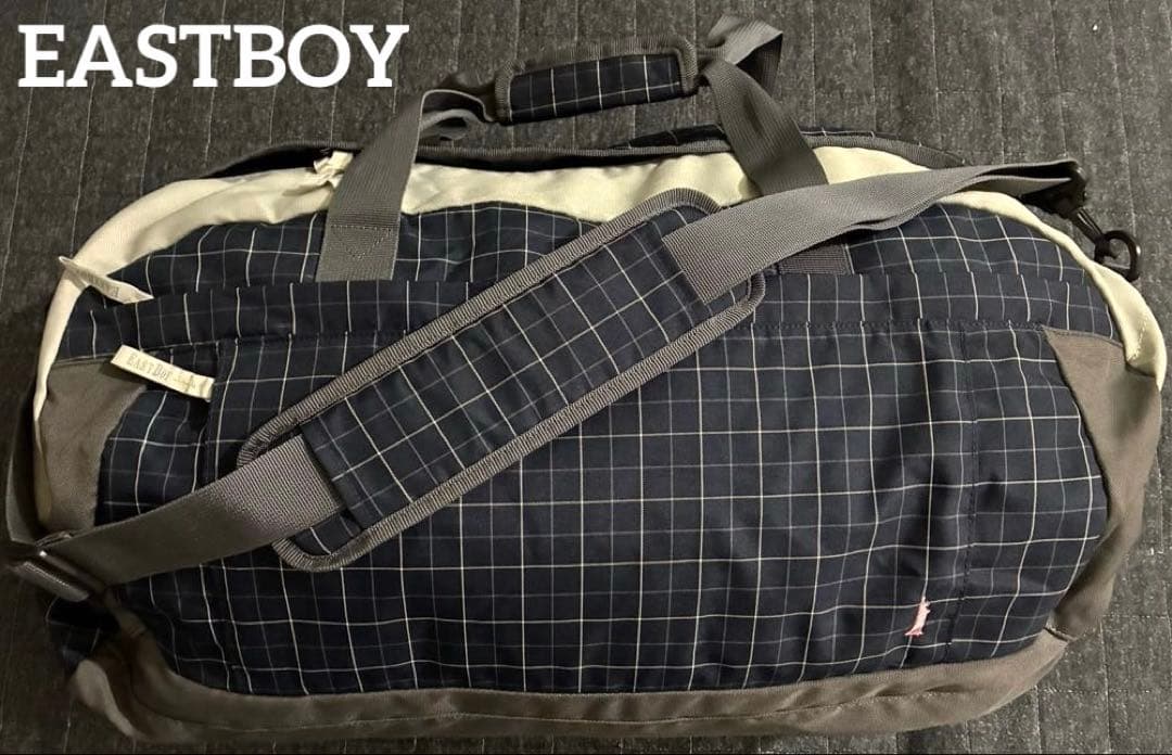 イーストボーイ　EASTBOY チェックナイロンボストンバッグ 2way BIG