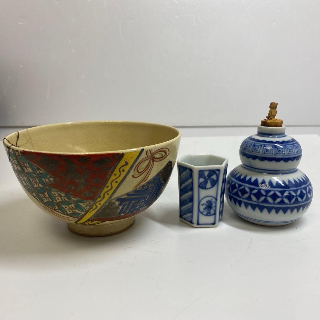 ☆茶3 茶道具セット　茶碗口径11㎝　東S8-0310①