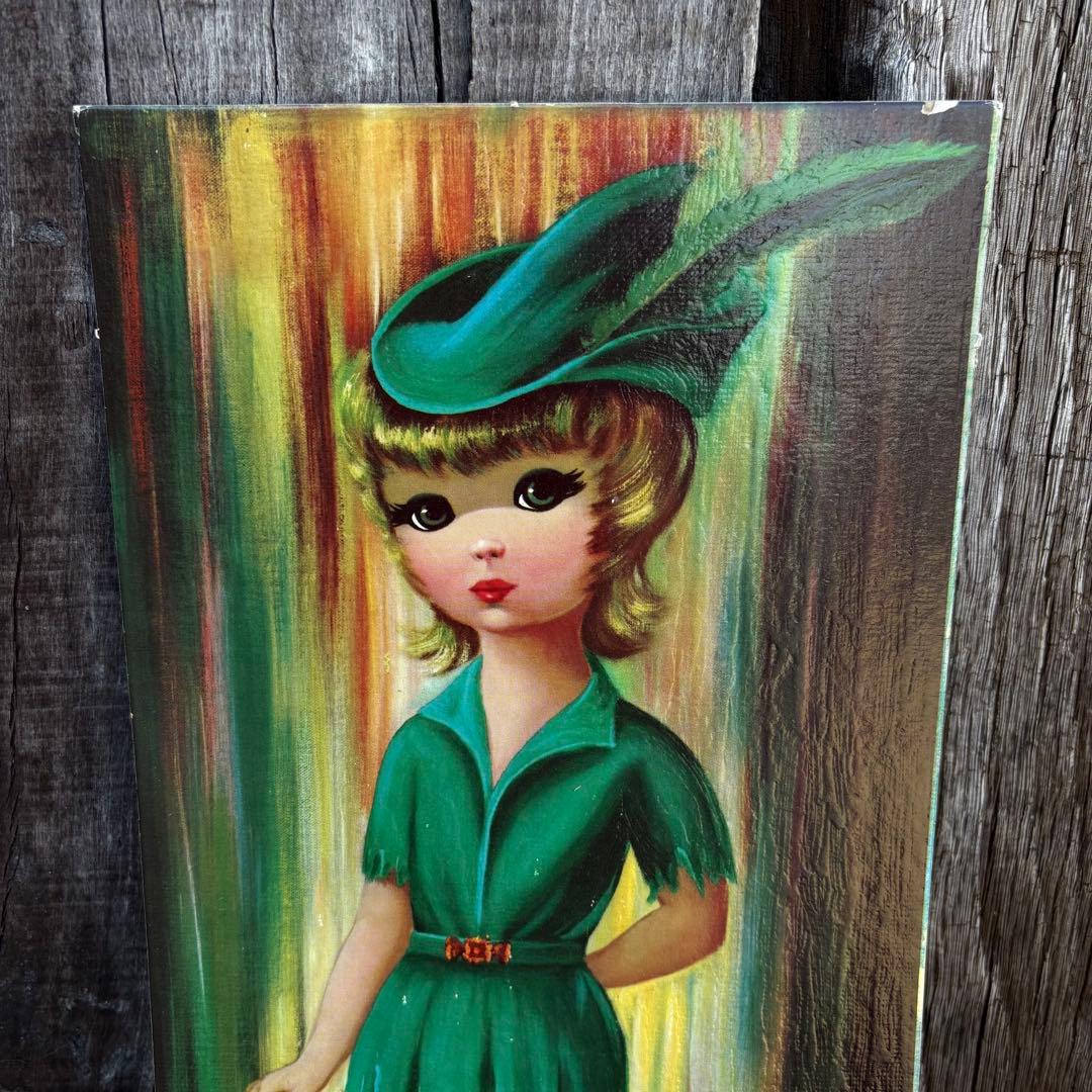 【1960s USA vintage】EDEN ビッグアイズ ウォールアート　6