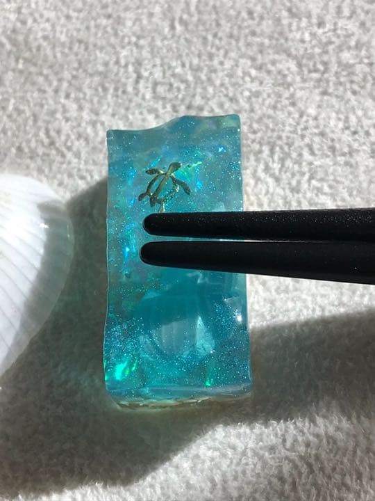 ゆらゆら海の置物✧︎ 箸置き/キーホルダー♡ 海底キラキラバージョン　オーダー