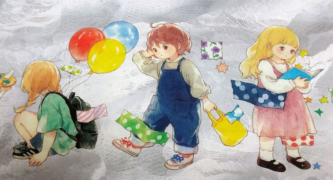 ☆再販☆J589＃tape girl(PET)切り売り海外人物マステ女の子
