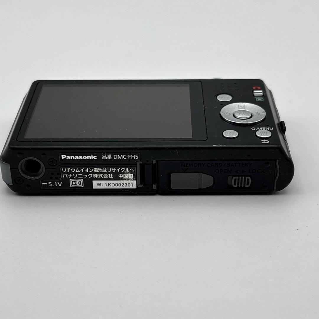 美品 Panasonic LUMIX FH5 黒 オールド デジカメ コンデジ