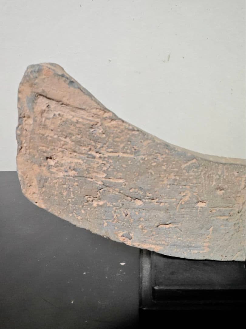 唐草文軒平瓦　古代瓦　新羅　高麗　考古発掘品　古美術　花呼ぶ器　仏教美術