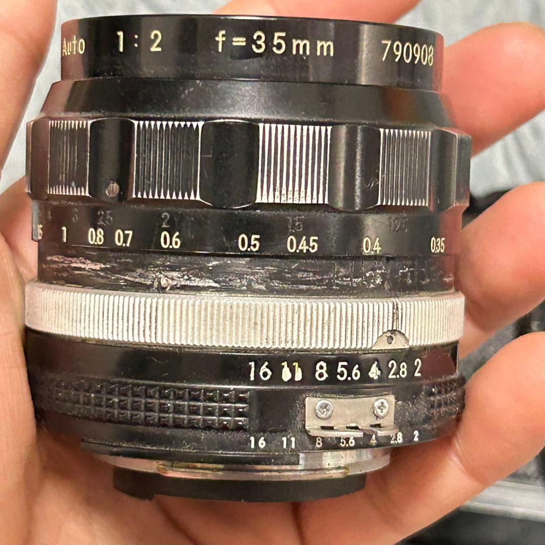 Nikon FE ブラックボディ NIKKOR-O Auto 35mm F2