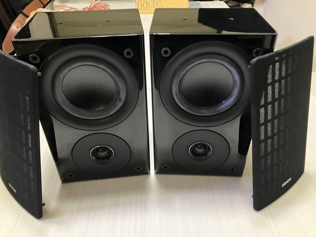 ［DENON］ SC-37A天井吊スピーカー2台(吊り金具とコード10m2本付)