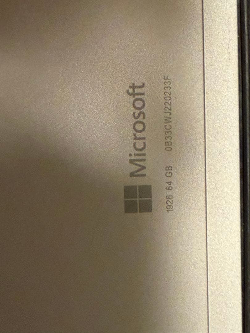 Windowsタブレット本体 Microsoft surface go3 64GB