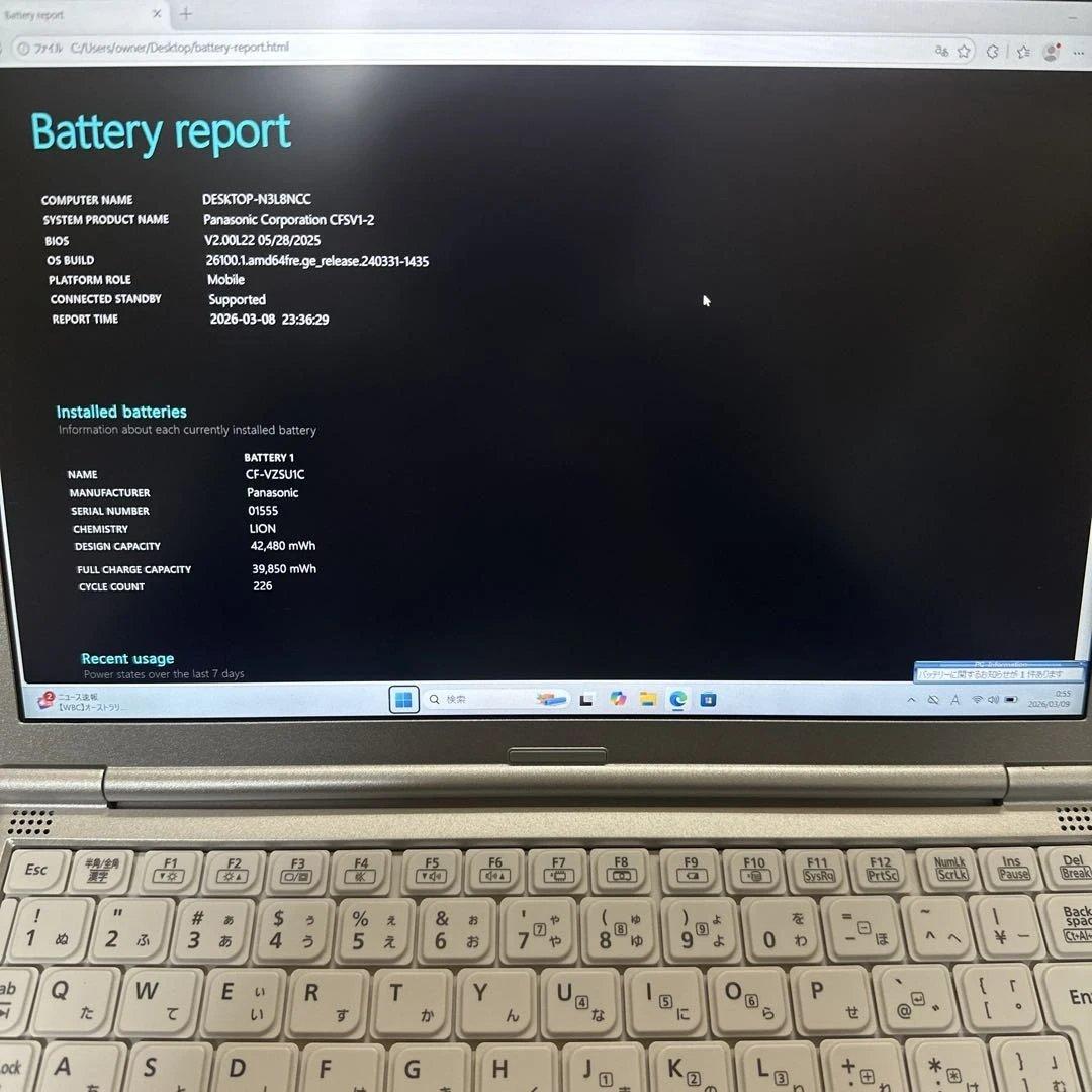 Panasonic CFSV1/I5-11世代/16G/512G/12FHD