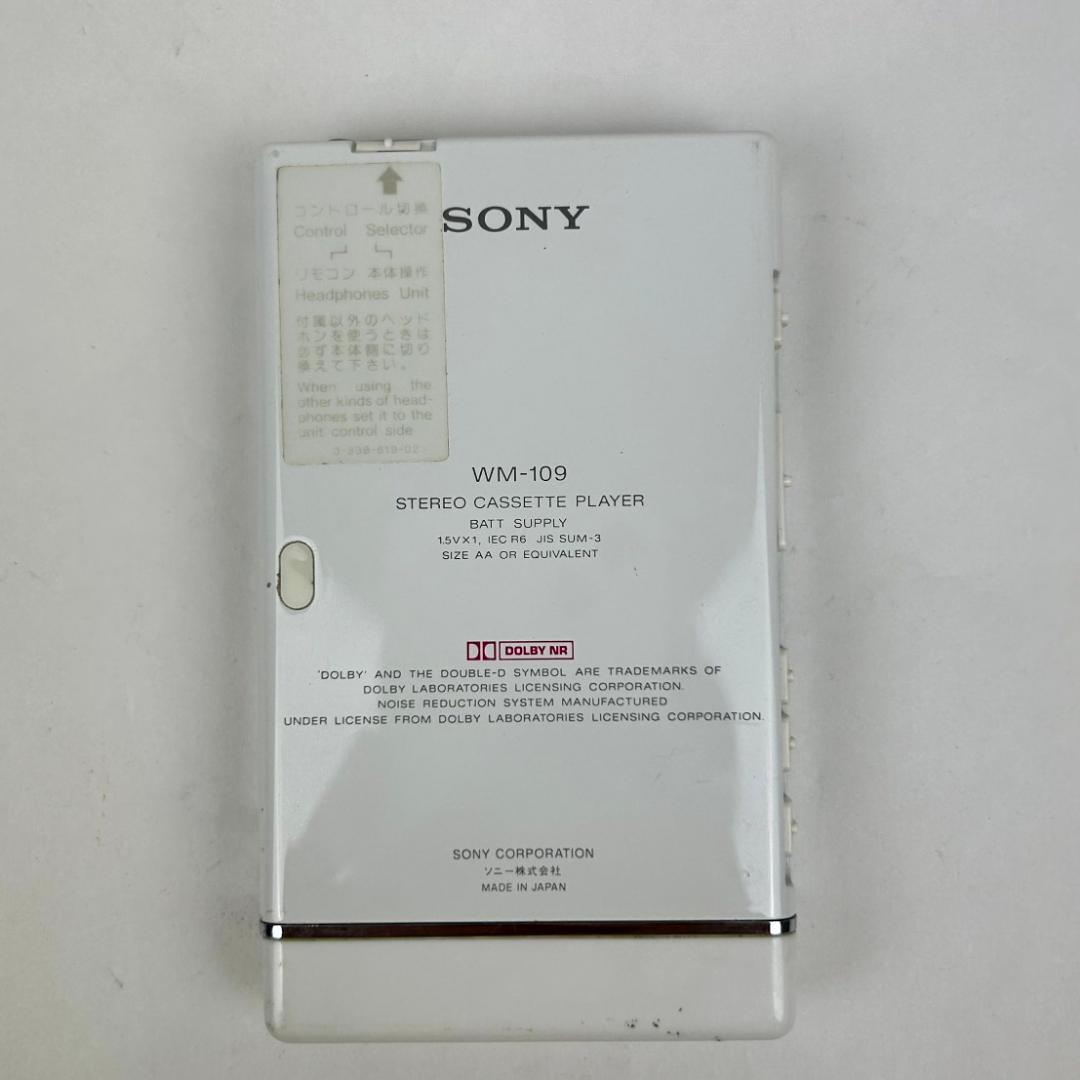 【ジャンク】SONY WM-109 WALKMAN ステレオカセットプレーヤー