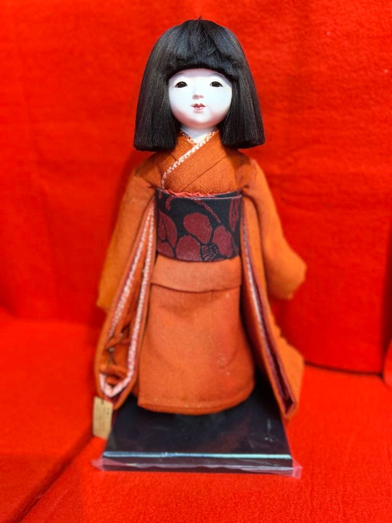 市松人形 久楽朋　女の子　縮緬　サイズ28 S-240 75
