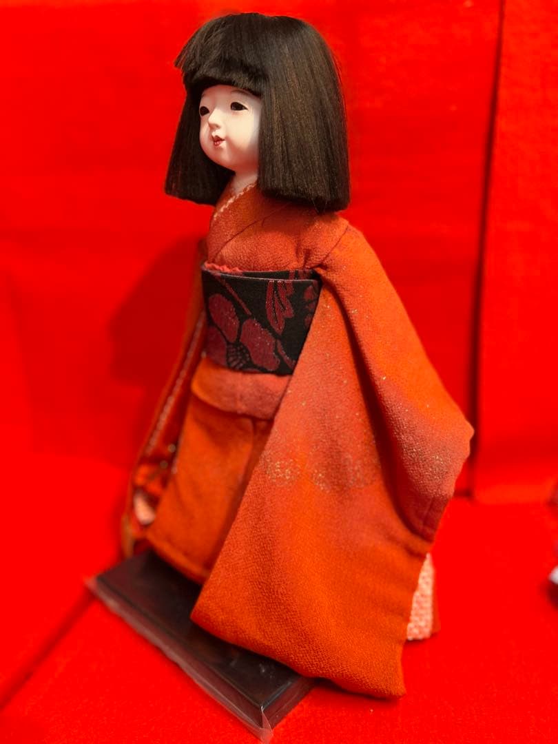 市松人形 久楽朋　女の子　縮緬　サイズ28 S-240 75
