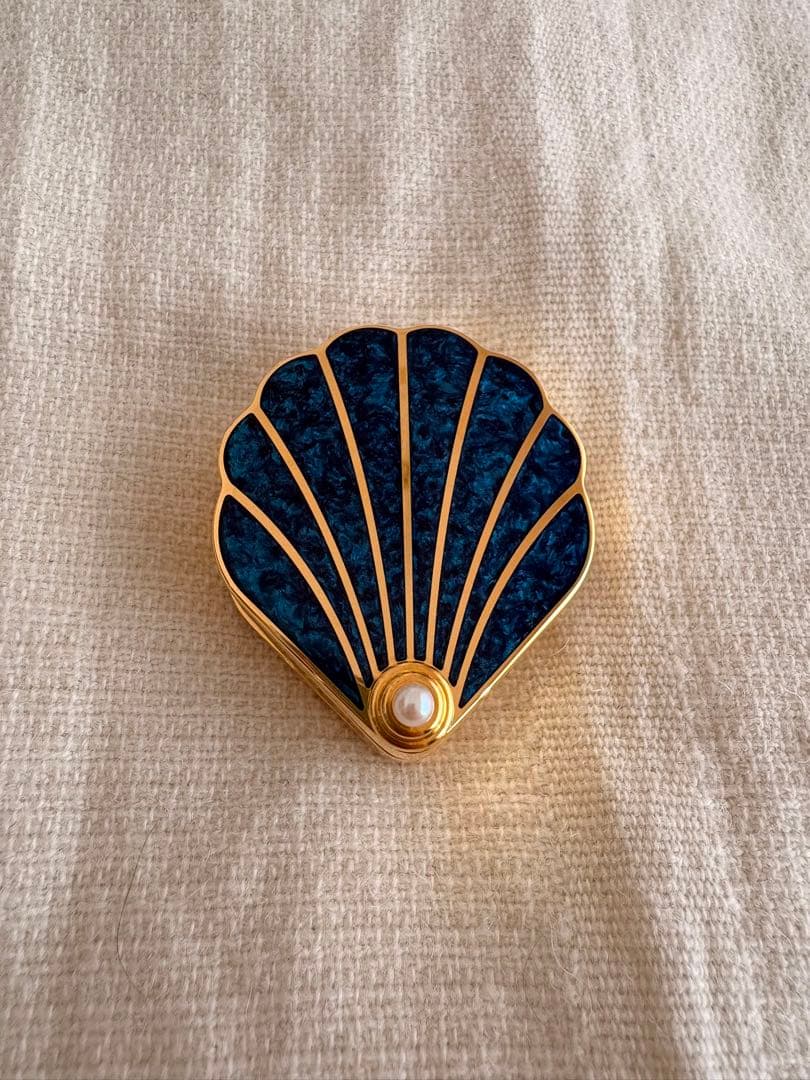 MIKIMOTO シェル型トラベルクロック