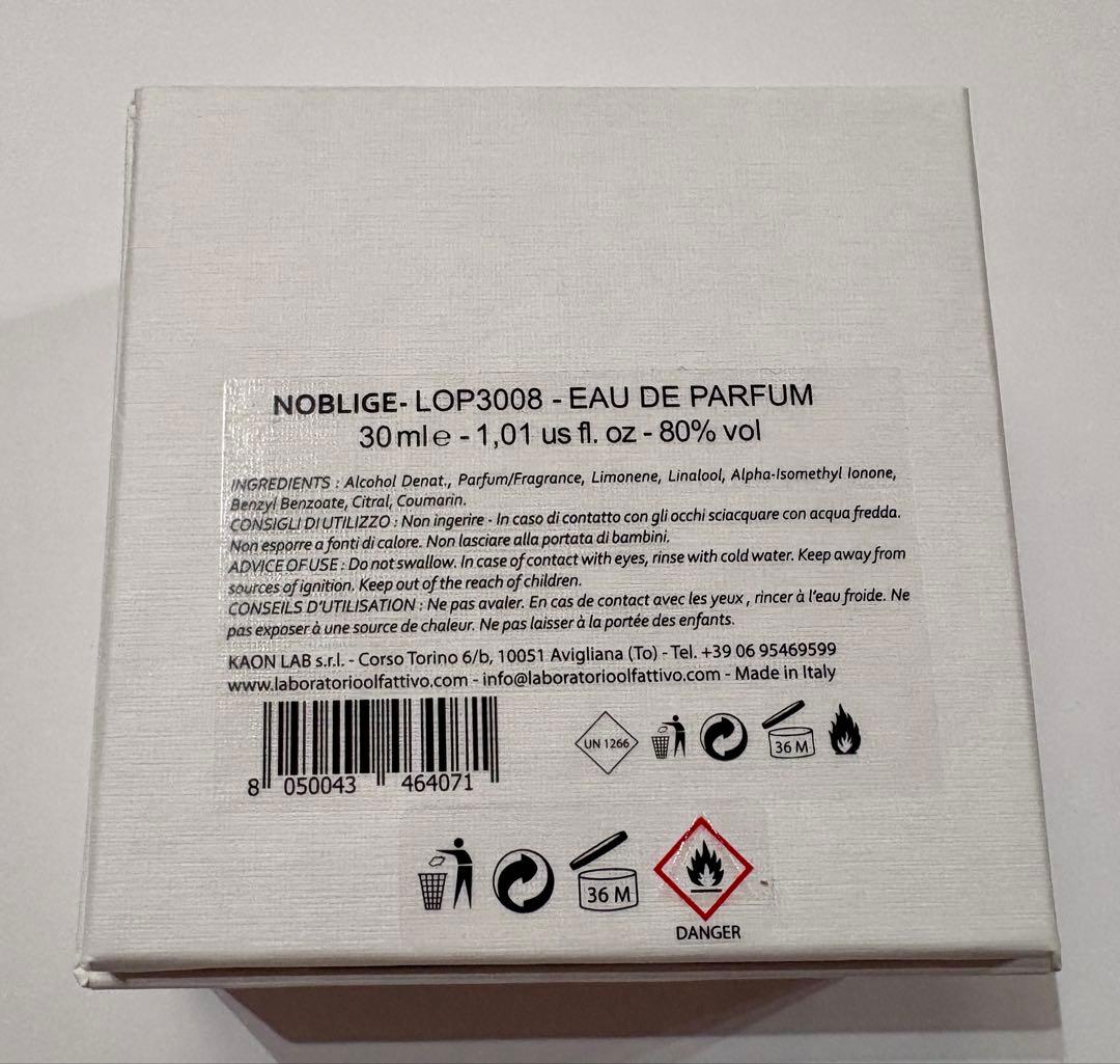 【香水】Laboratorio Olfattivo Noblige