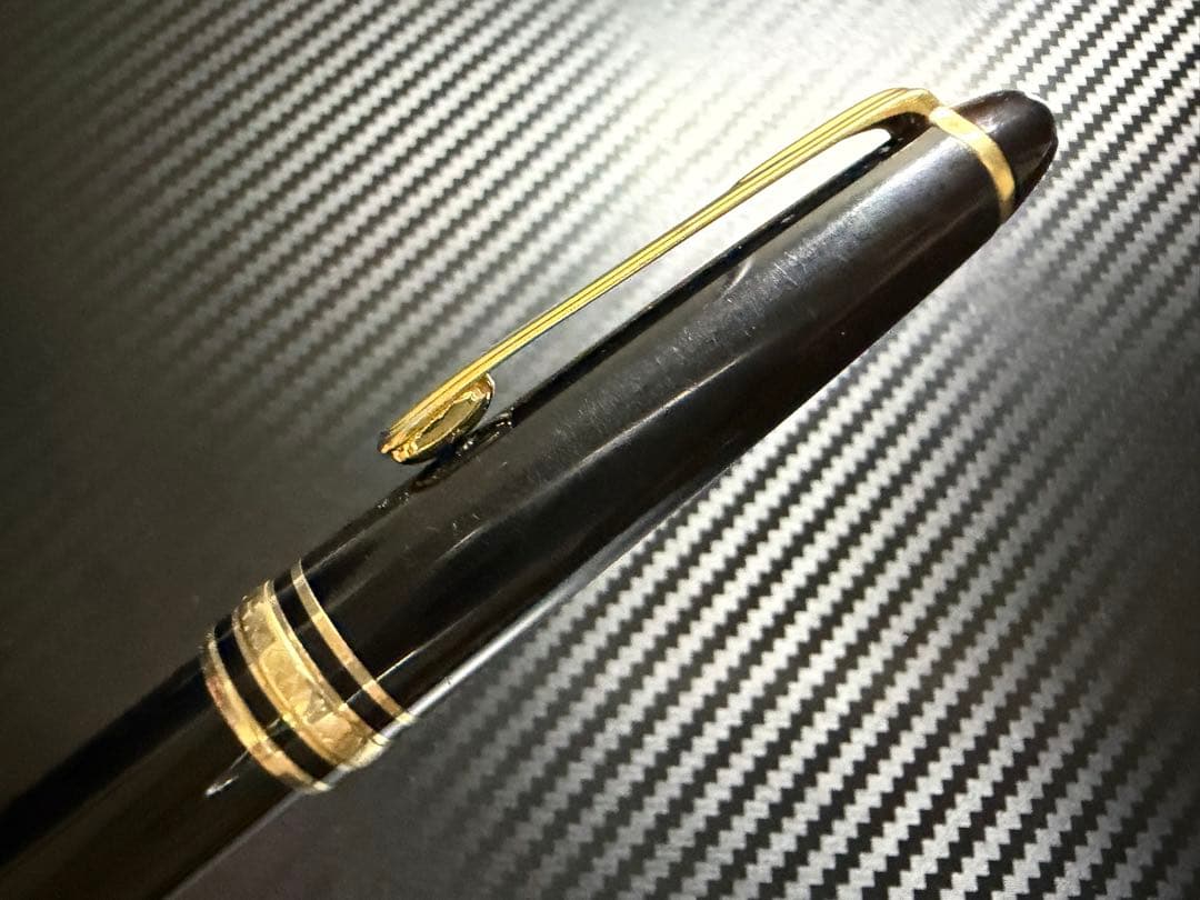 極美品 エボナイト芯 モンブラン 144 万年筆 ブラック 全金 EF 極細字