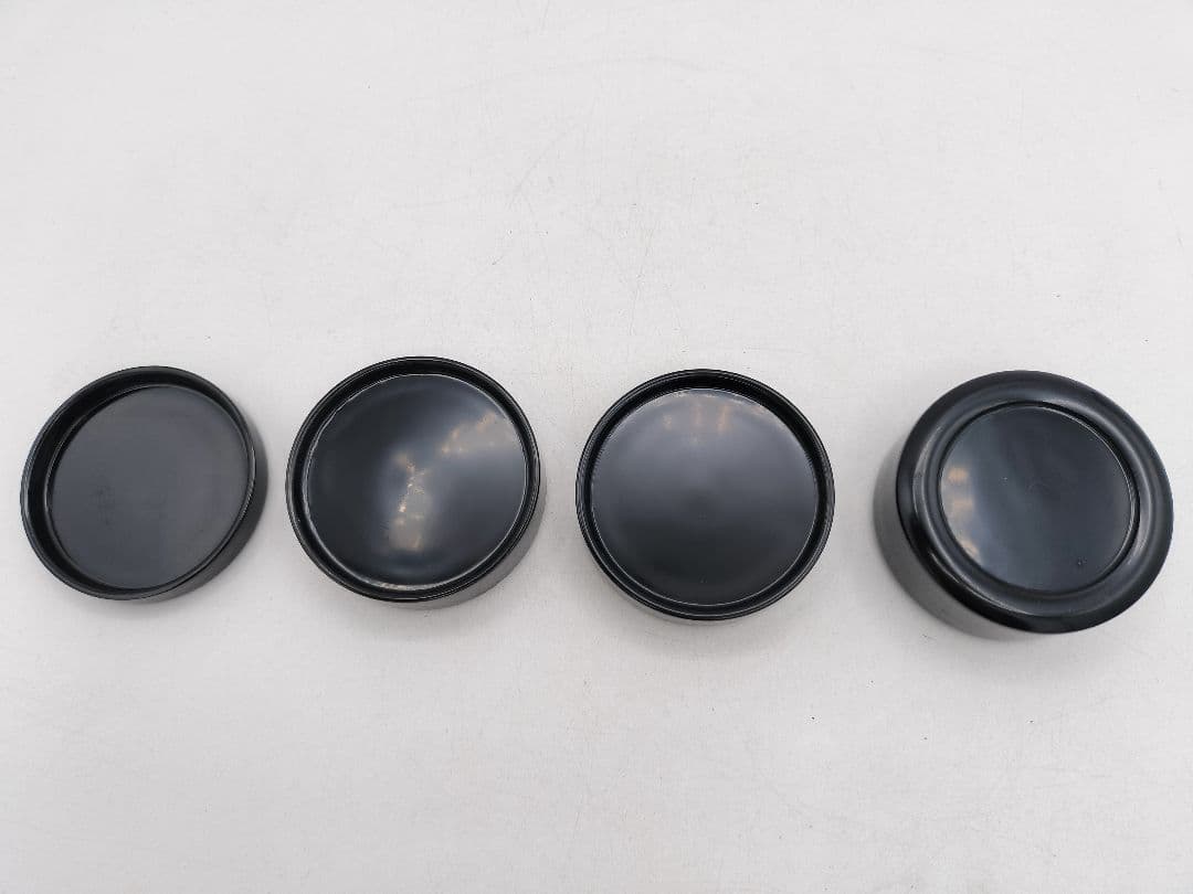 d092【未使用】真塗香盆セット 裏千家 4点 茶道具 香道具
