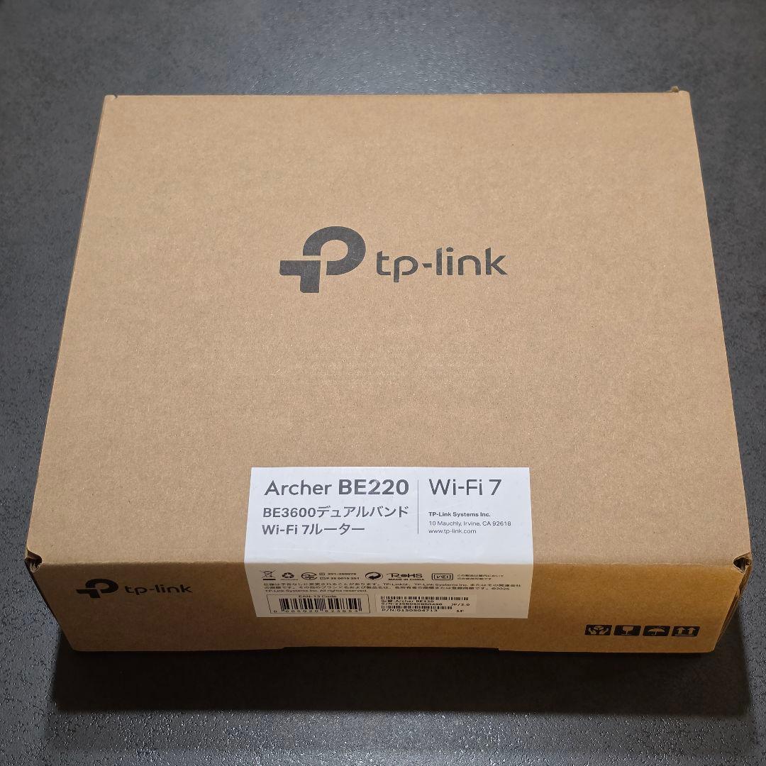 TP-Link Archer BE220 Wi-Fi 7 無線LANルーター