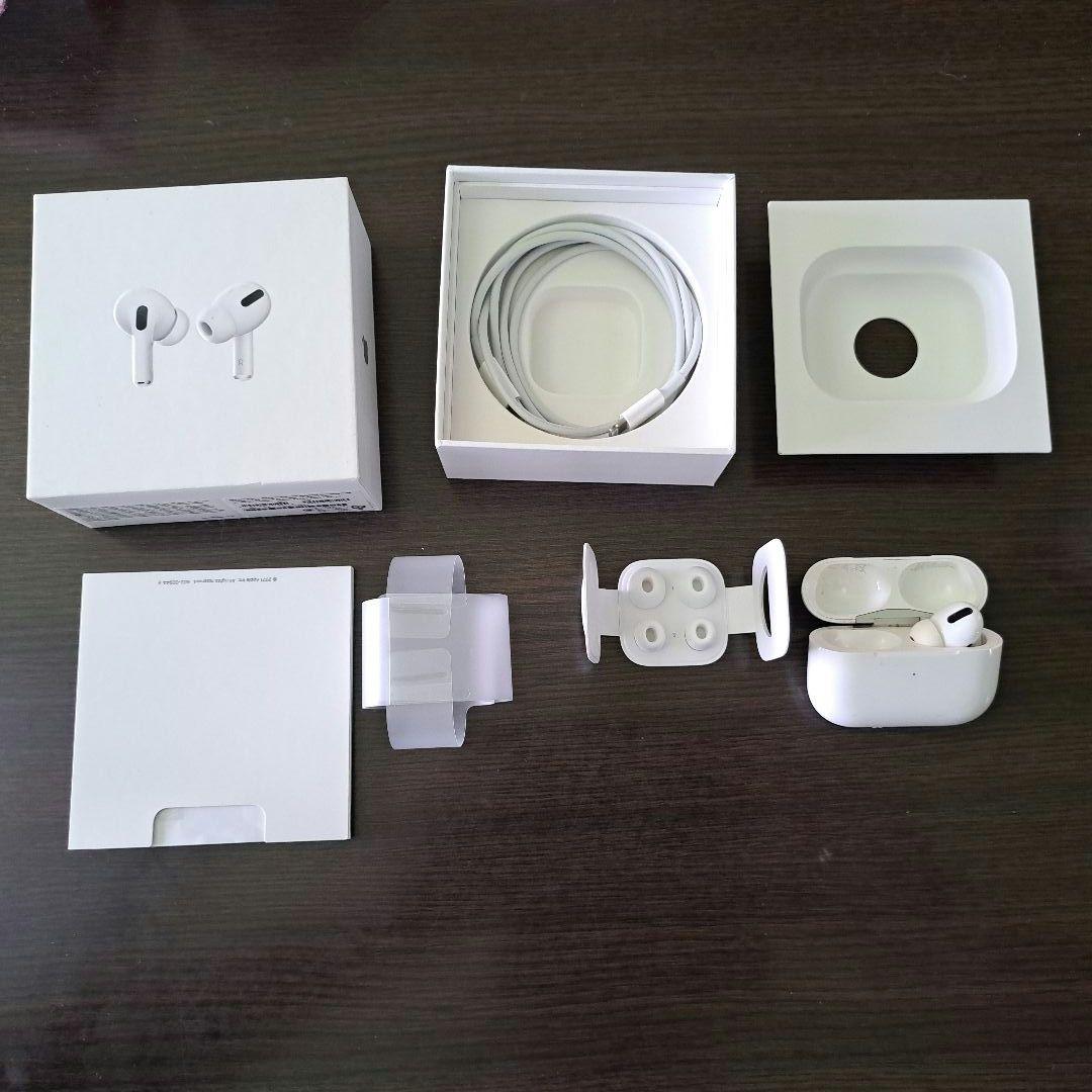 純正AirPods pro 本体 充電ケース付き ホワイト左耳以外完品