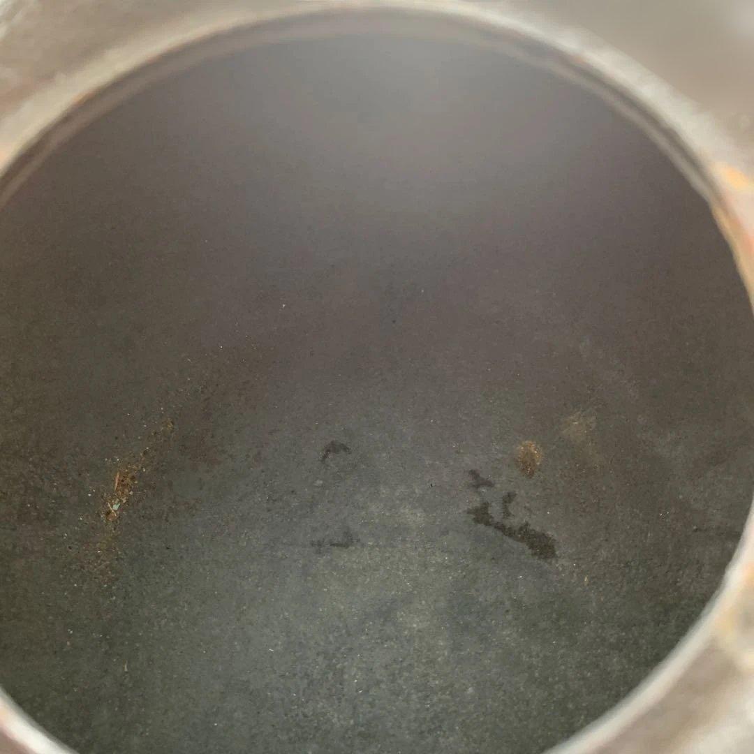 鋳鉄製鉄瓶⭐️麻取っ手⭐️紅葉模様⭐️未使用