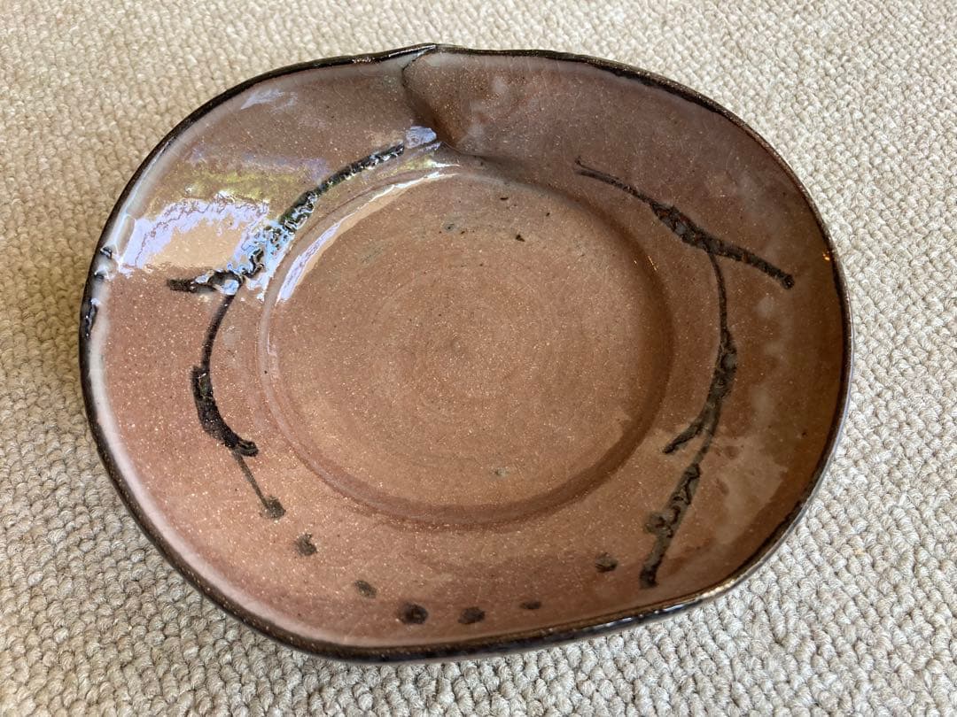 【共箱有り　美品】中里隆 作 唐津焼 絵粉引蛤向付　　5客セット
