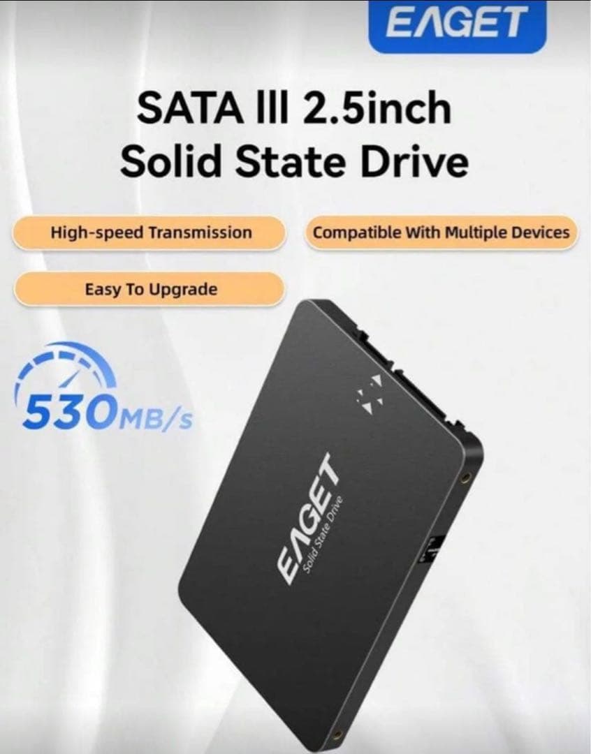 新品未使用　EAGET 1TB 2.5インチ SATA3 SSD ソリッド