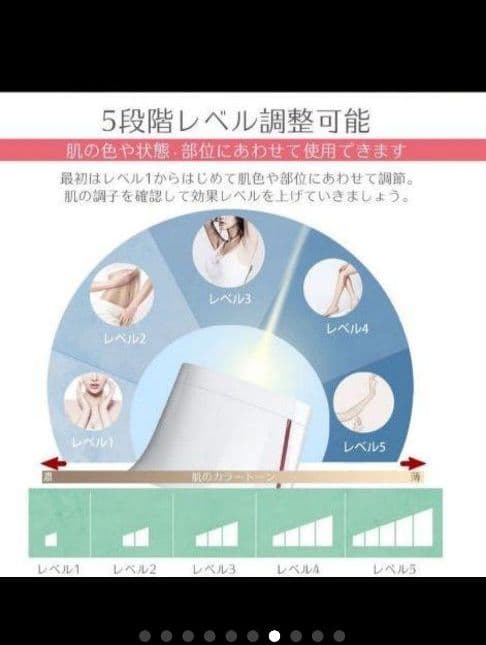 IPLフラッシュ脱毛器　冷感脱毛器 5段階調節