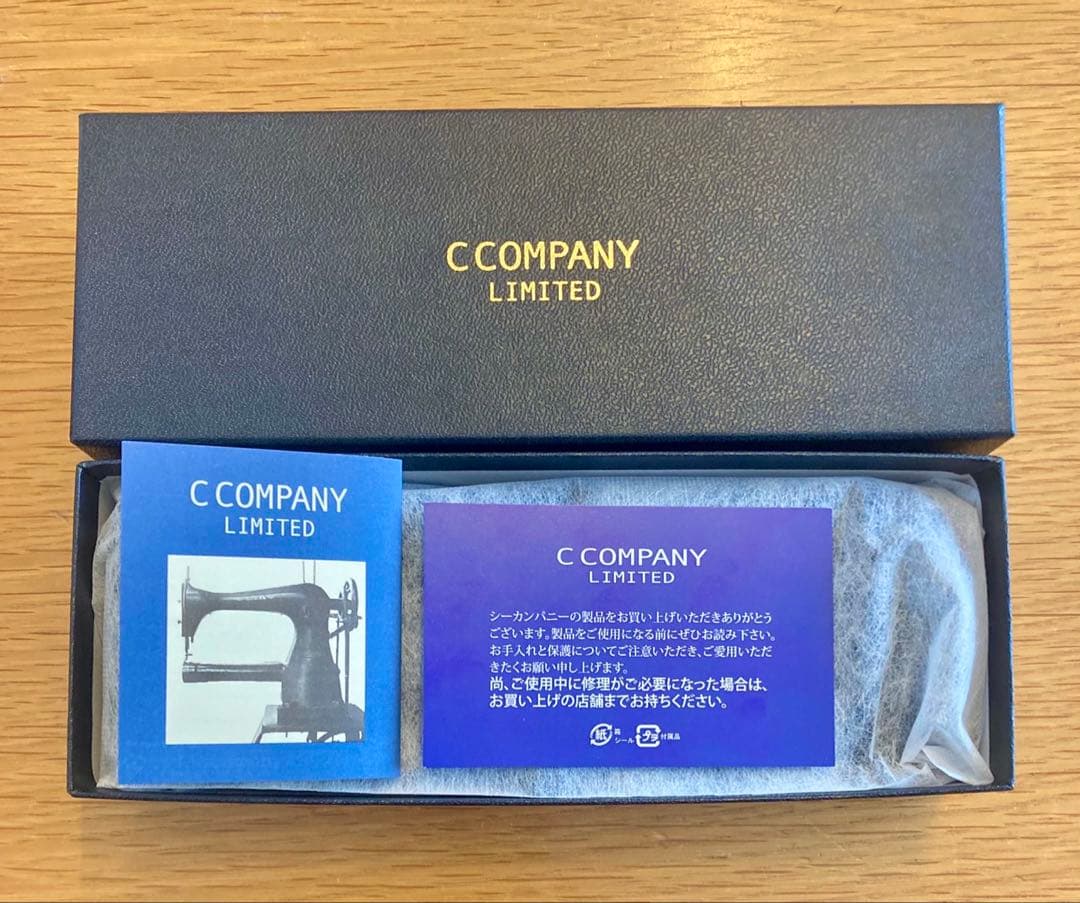 C COMPANY ルポペンケース　ダブルブラック　レザー　牛　革