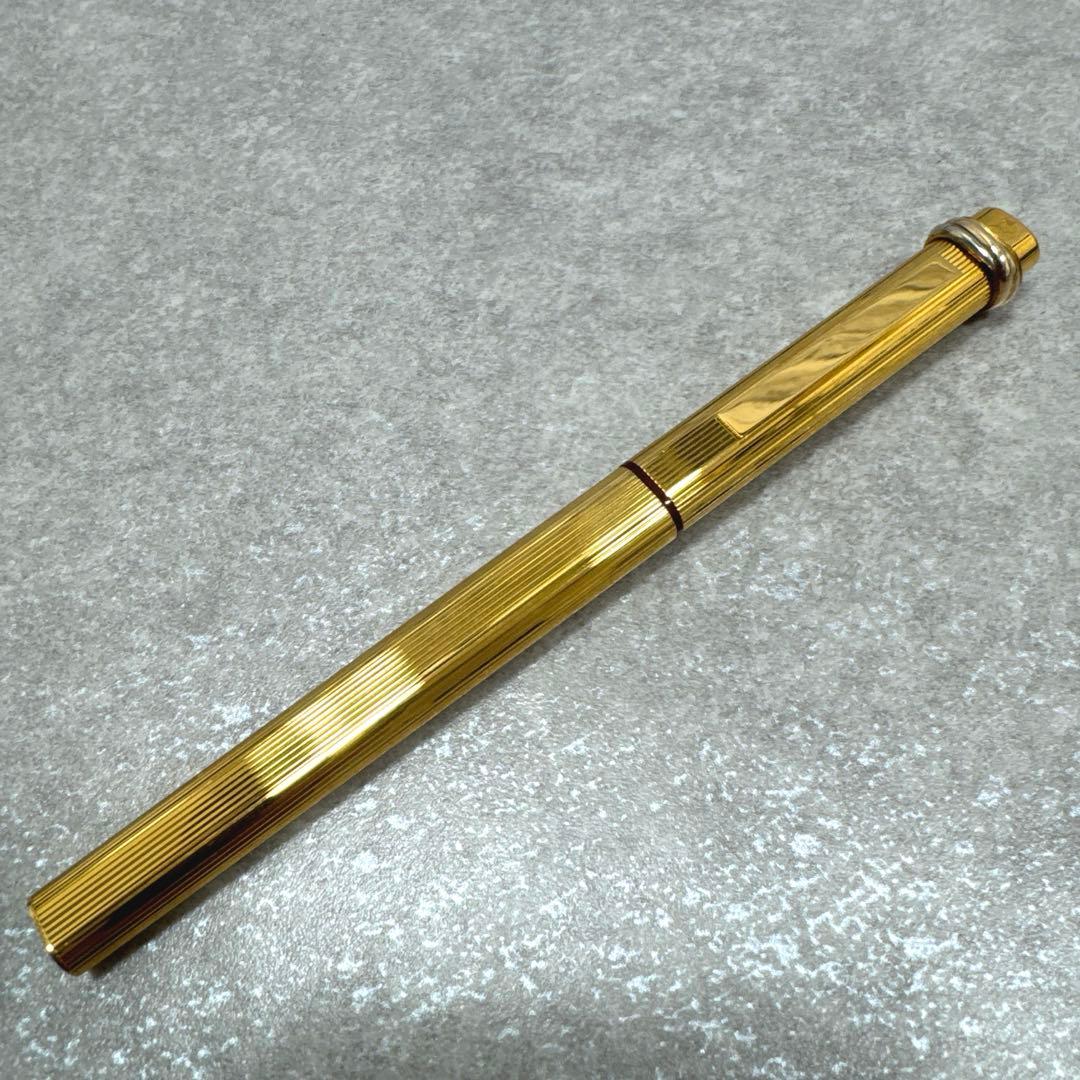 Cartier カルティエ トリニティ キャップ式 ゴールド ボールペン