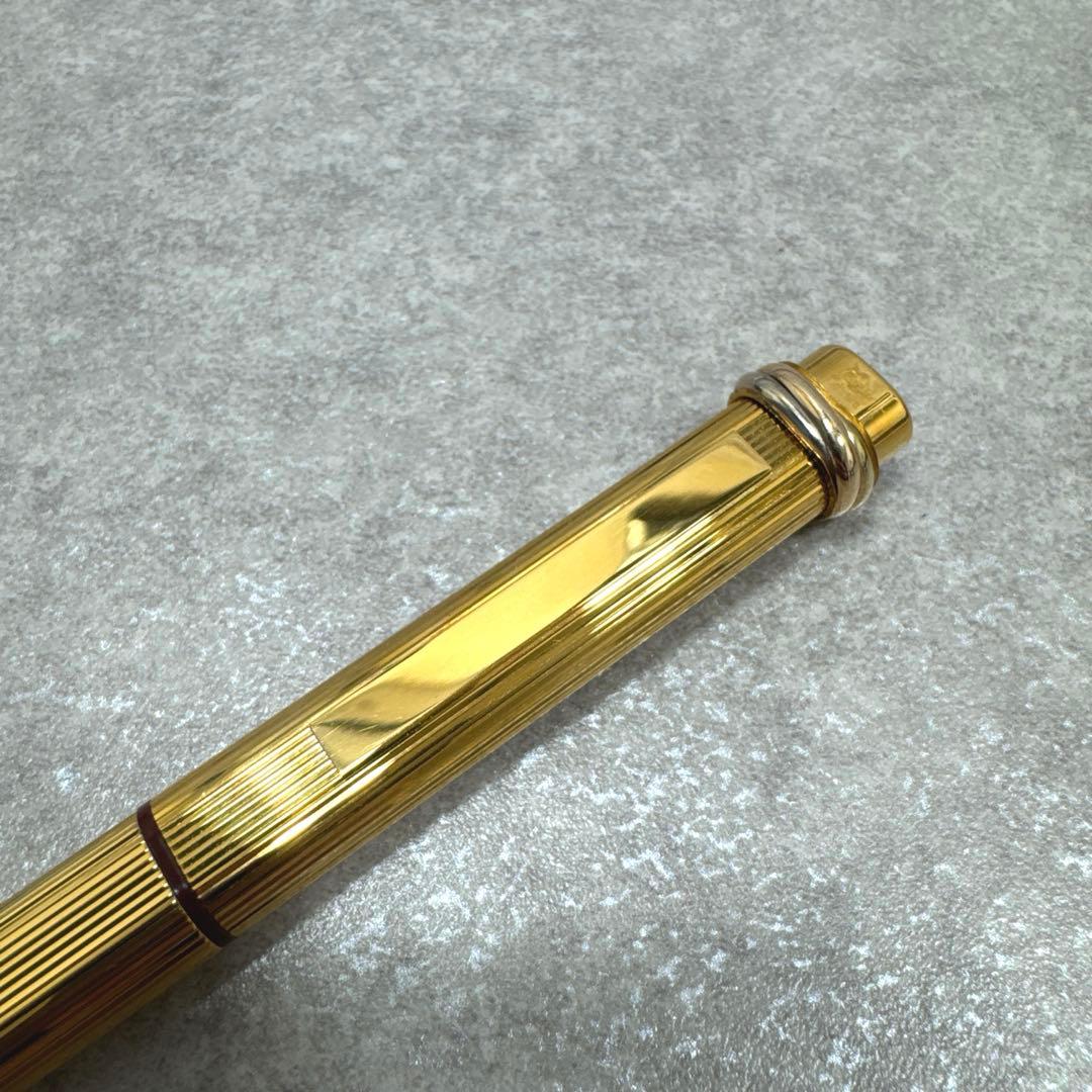 Cartier カルティエ トリニティ キャップ式 ゴールド ボールペン