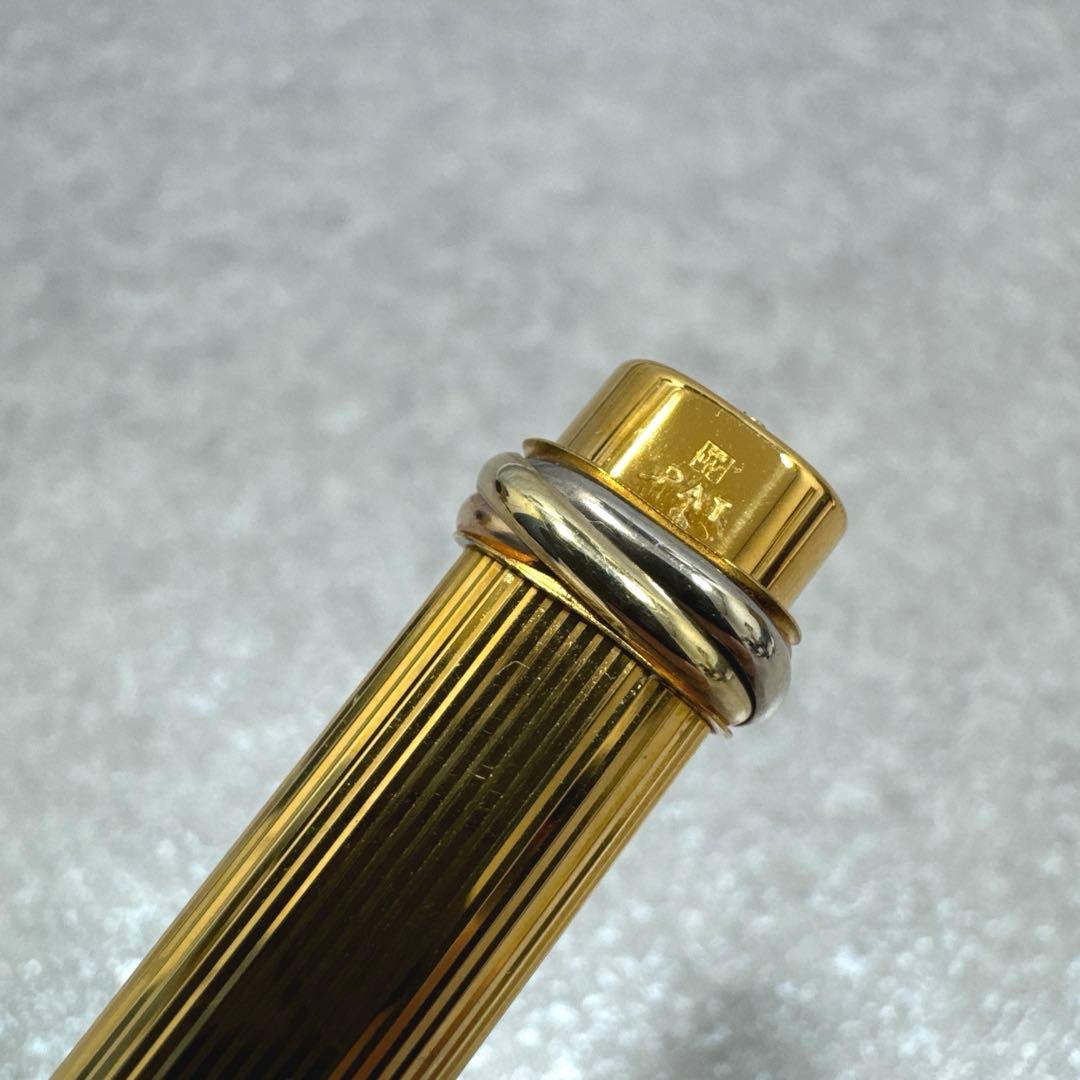 Cartier カルティエ トリニティ キャップ式 ゴールド ボールペン
