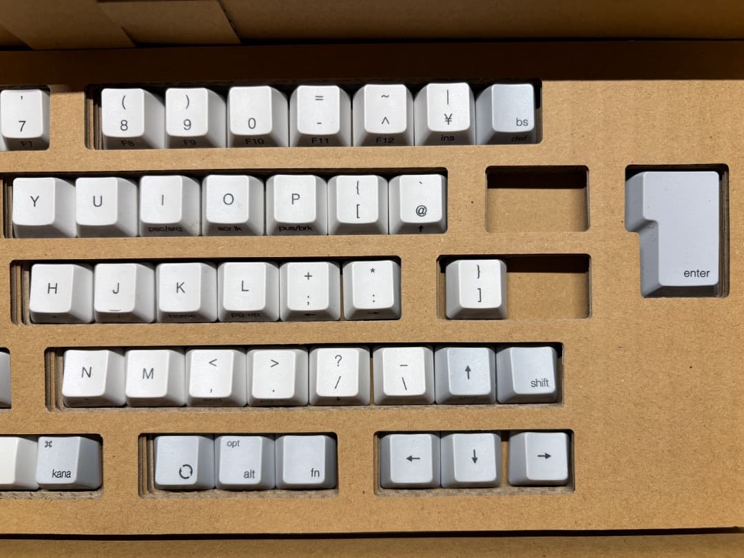 HHKB キートップセット、日本語配列／中央印字