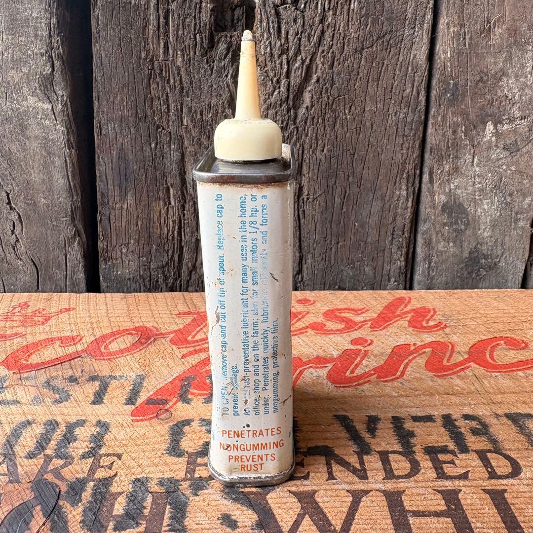 【1940-50s USA vintage】Gulf オイル缶 ガルフビンテージ