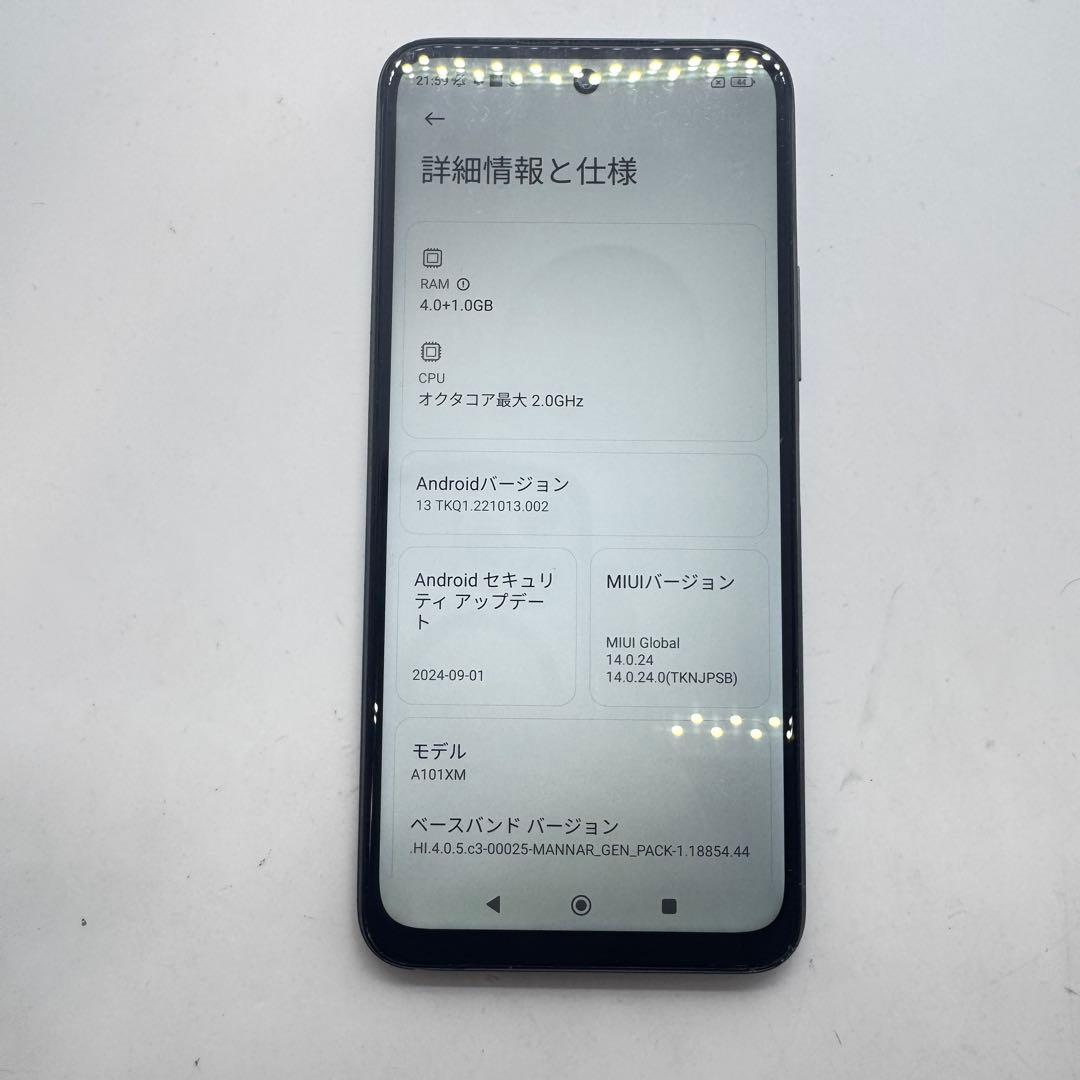 【SIMフリー】 Redmi Note 10T A101XM 本体