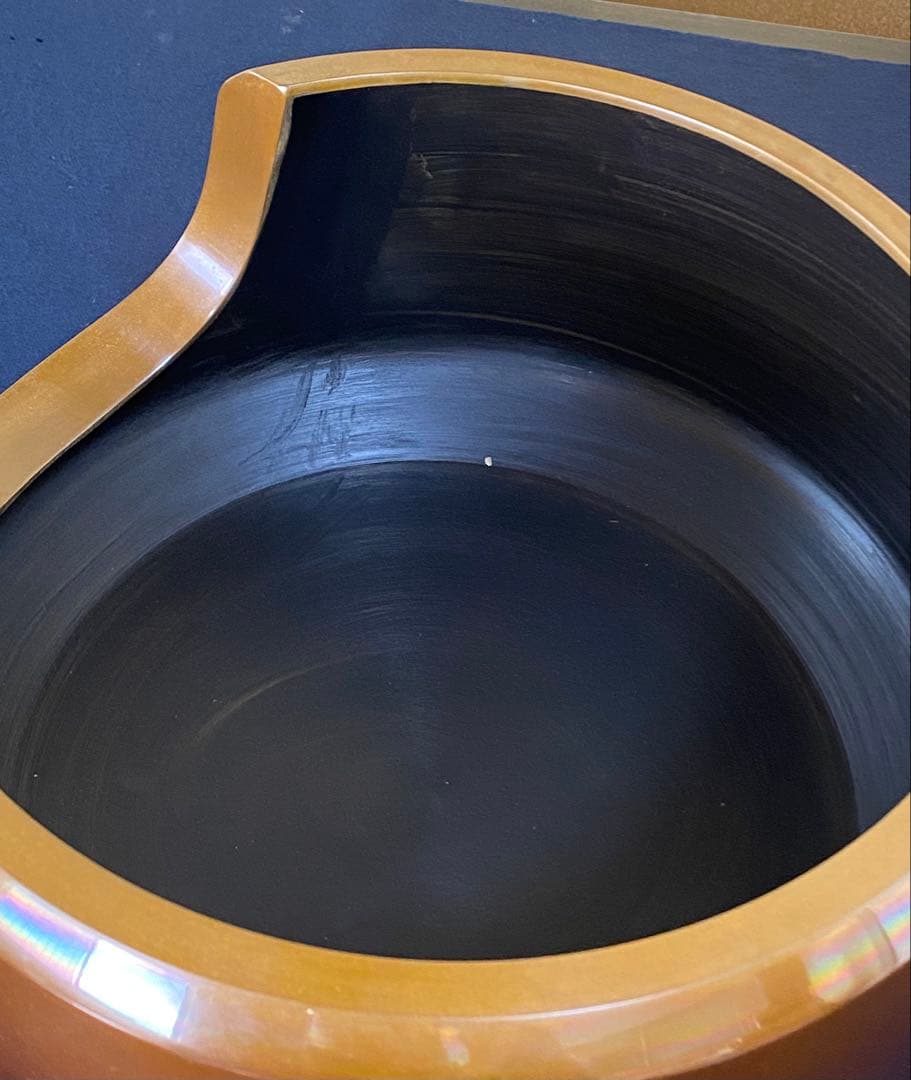 《R》茶道具 唐銅風炉 釜師 浄斎 共箱　260326A6