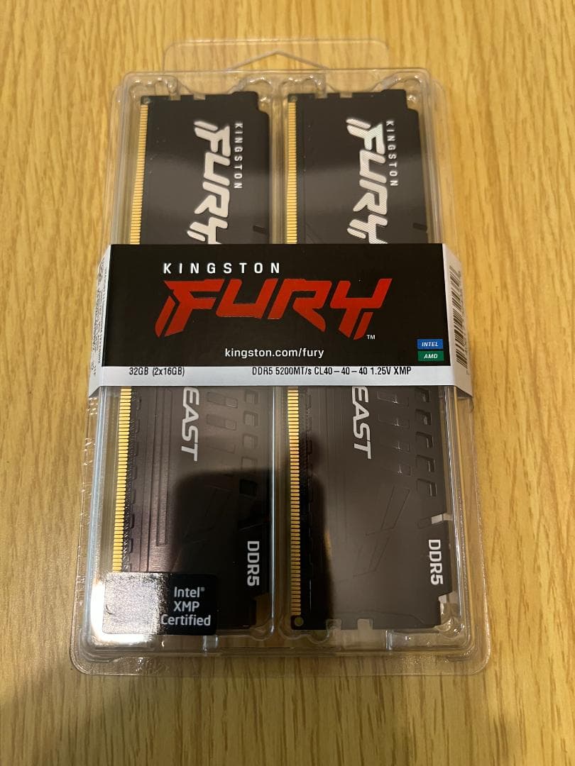 メモリー KINGSTON FURY DDR5 32GB (16GBX2) 5200MHz