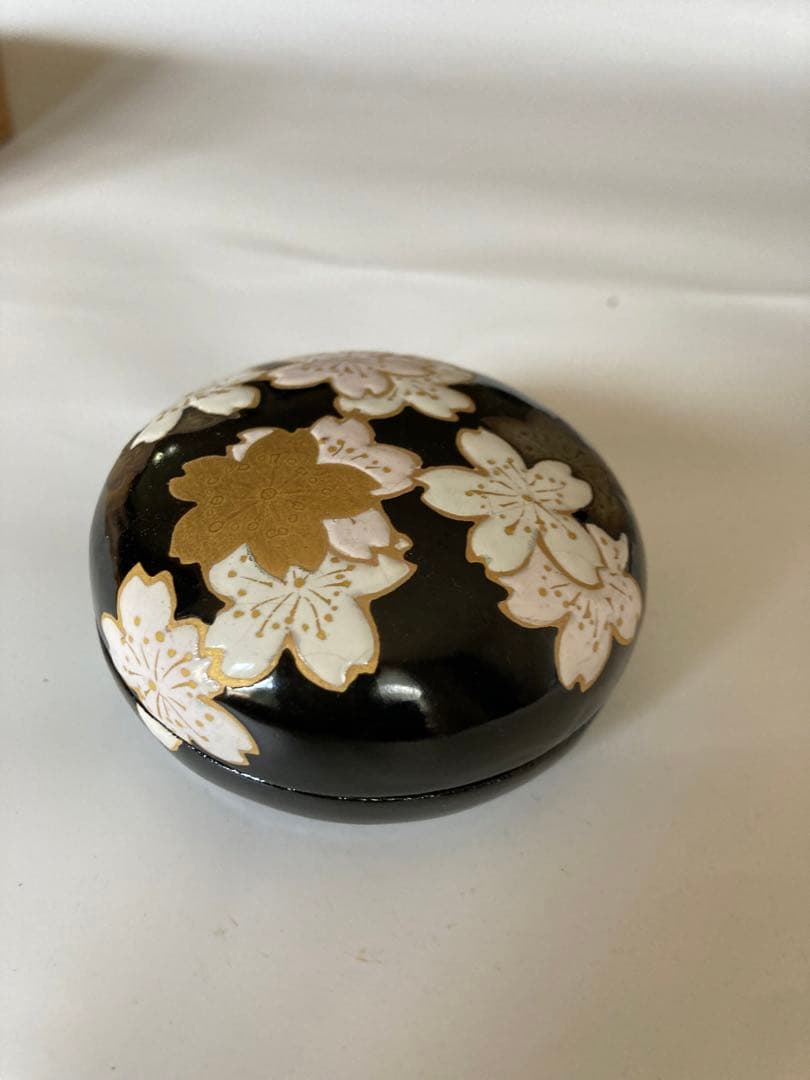 香合嵐山　山崎窯　浅野紫仙作