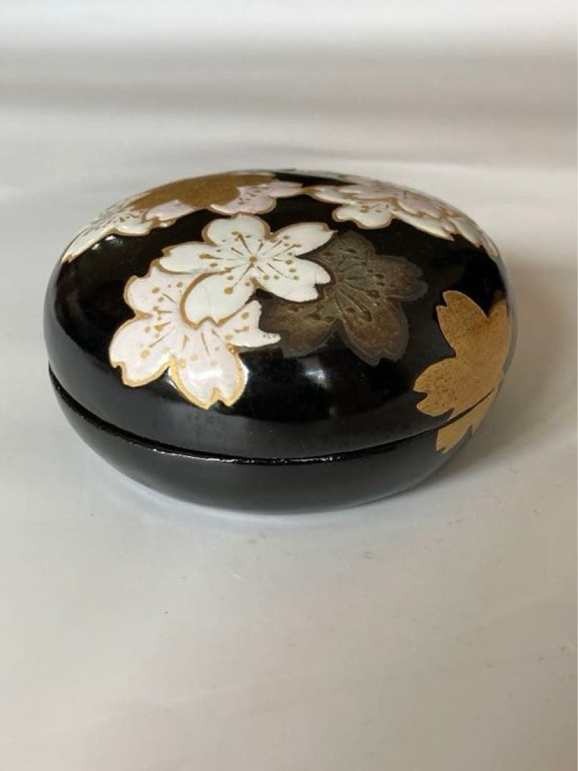香合嵐山　山崎窯　浅野紫仙作