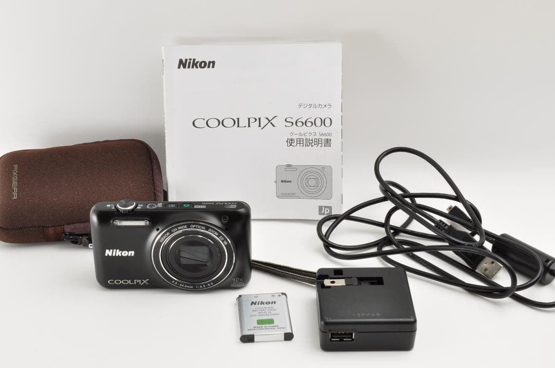 ★美品★ Nikon ニコン COOLPIX S6600 ブラック #508