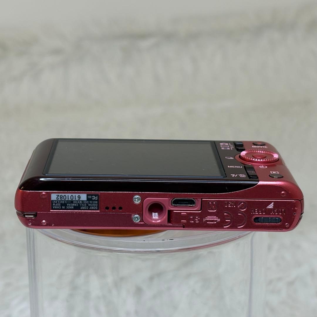 SONY カメラ　DSC-WX100 充電器　ピンク　コンデジ　動作品