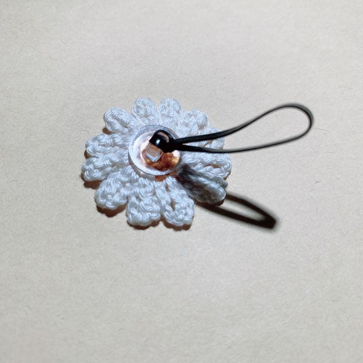 ♡マーガレット　ベビーキッズヘアクリップ　ヘアゴム　ヘアピン  ハンドメイド